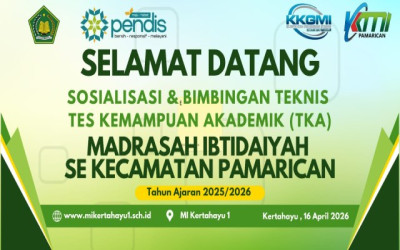 Sosialisasi dan Bimbingan Teknis Tes Kemampuan Akademik (TKA) Madrasah Itidaiyah - KKMI PAMARICAN